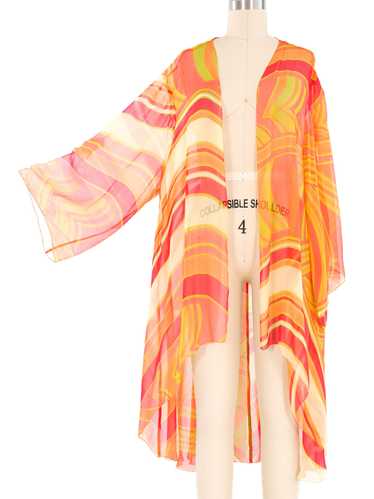 Abstract Silk Kimono