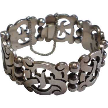 Bracelet; Vintage Signed ROSI Mexican Sterling Wi… - image 1