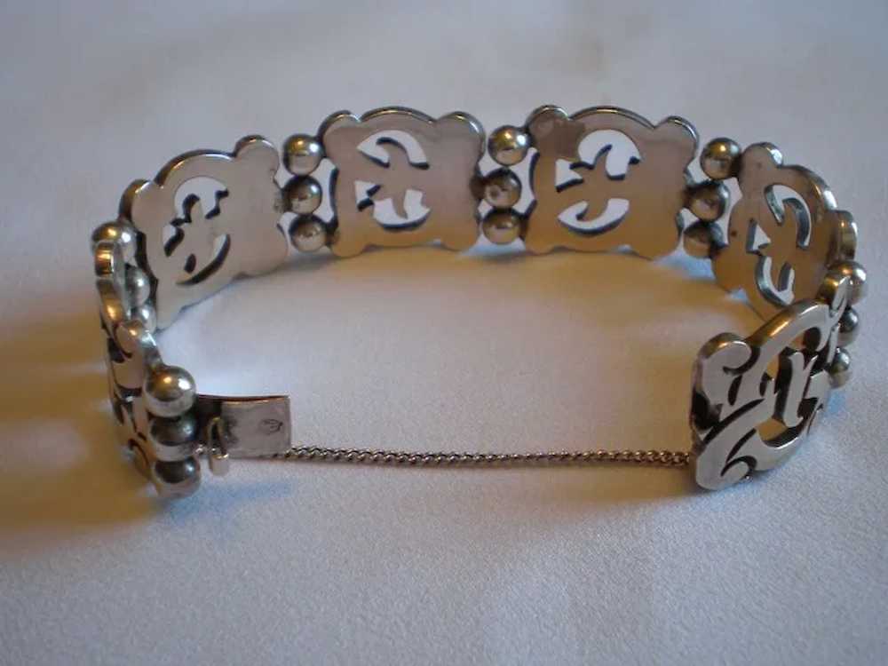 Bracelet; Vintage Signed ROSI Mexican Sterling Wi… - image 5