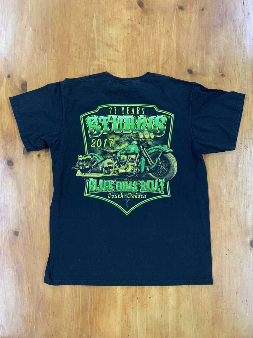 Tee × Tee Shirt × Vintage Vintage Sturgis 2017 77… - image 1