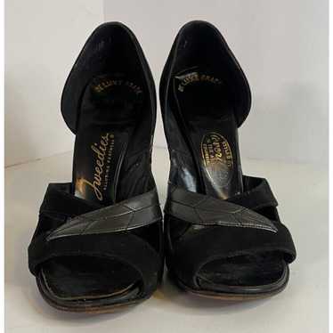 Other Black Suede Stilettos High Heels Size 7.5 L… - image 1