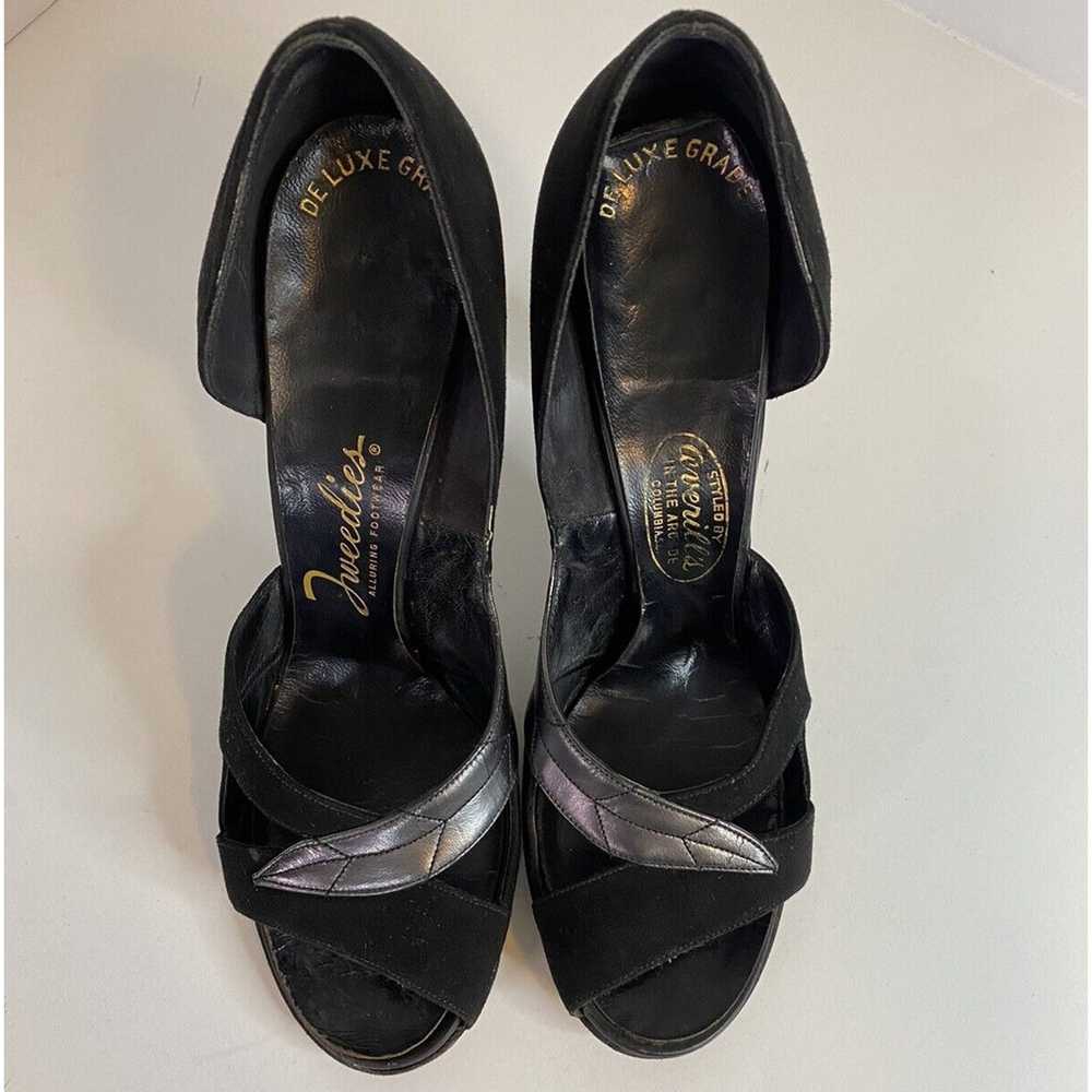 Other Black Suede Stilettos High Heels Size 7.5 L… - image 4