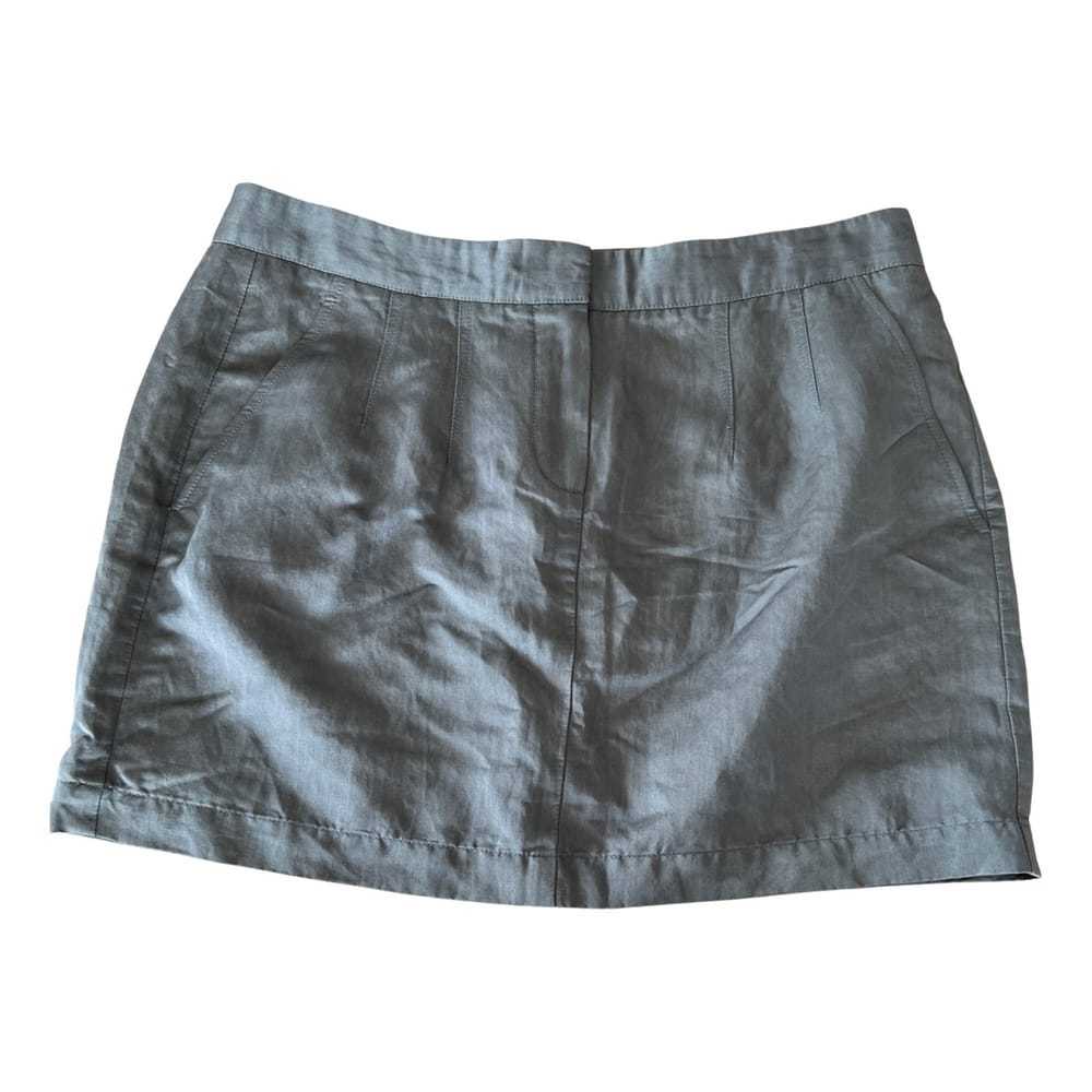 Theory Silk mini skirt - image 1