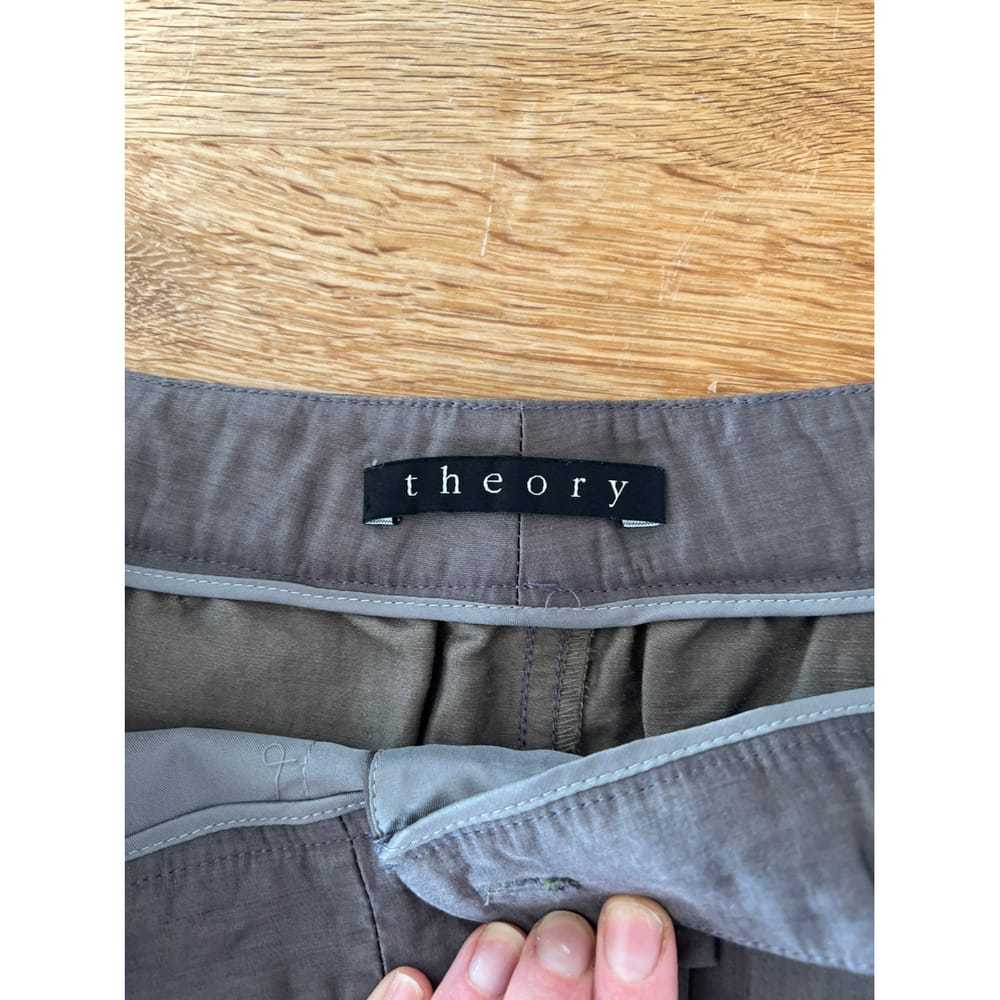 Theory Silk mini skirt - image 2