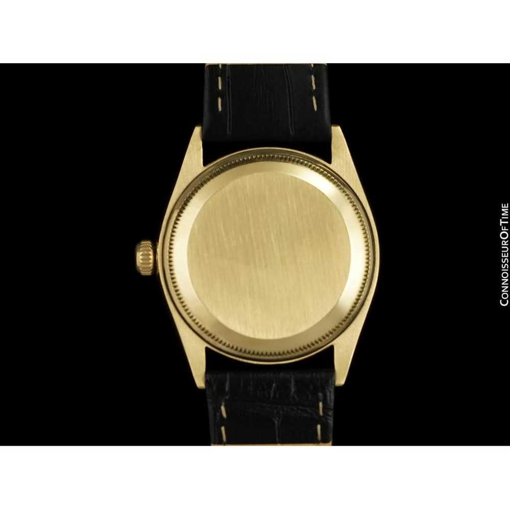 Rolex Oyster Perpetual gold watch - image 3