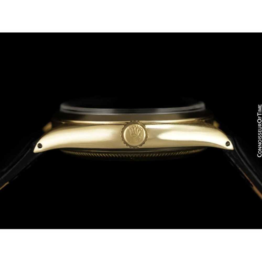 Rolex Oyster Perpetual gold watch - image 6