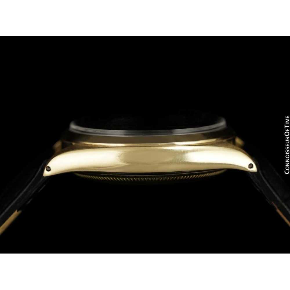 Rolex Oyster Perpetual gold watch - image 7