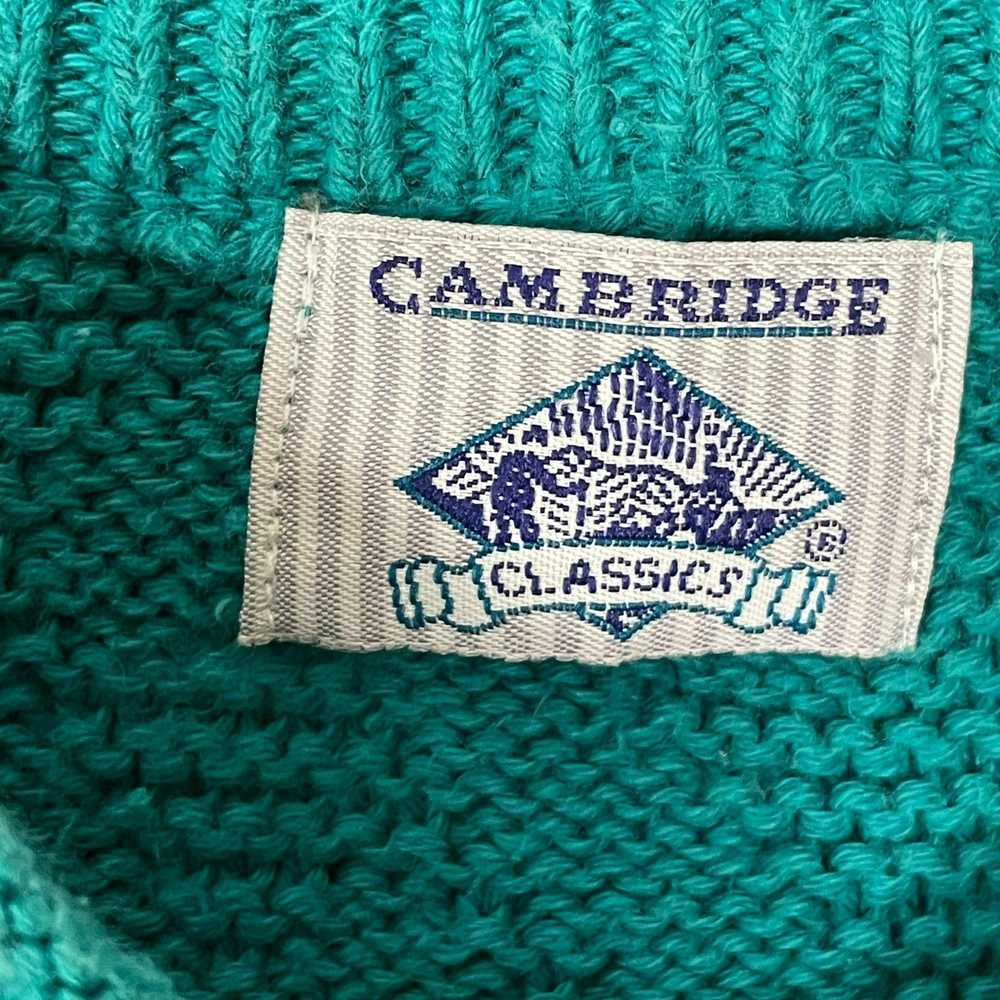 Unkwn 80's Cambridge Classics Turquoise Golfer Te… - image 4