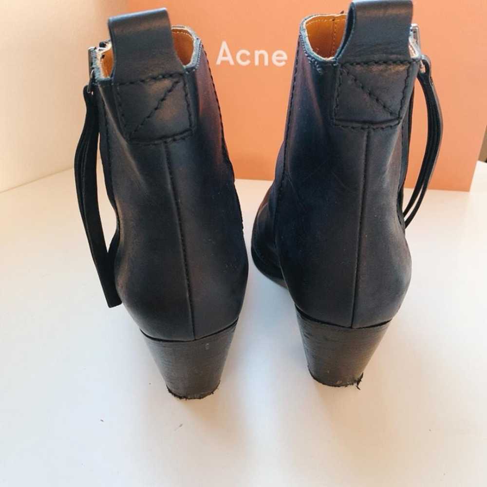 Acne Studios Pistol leather biker boots - image 3