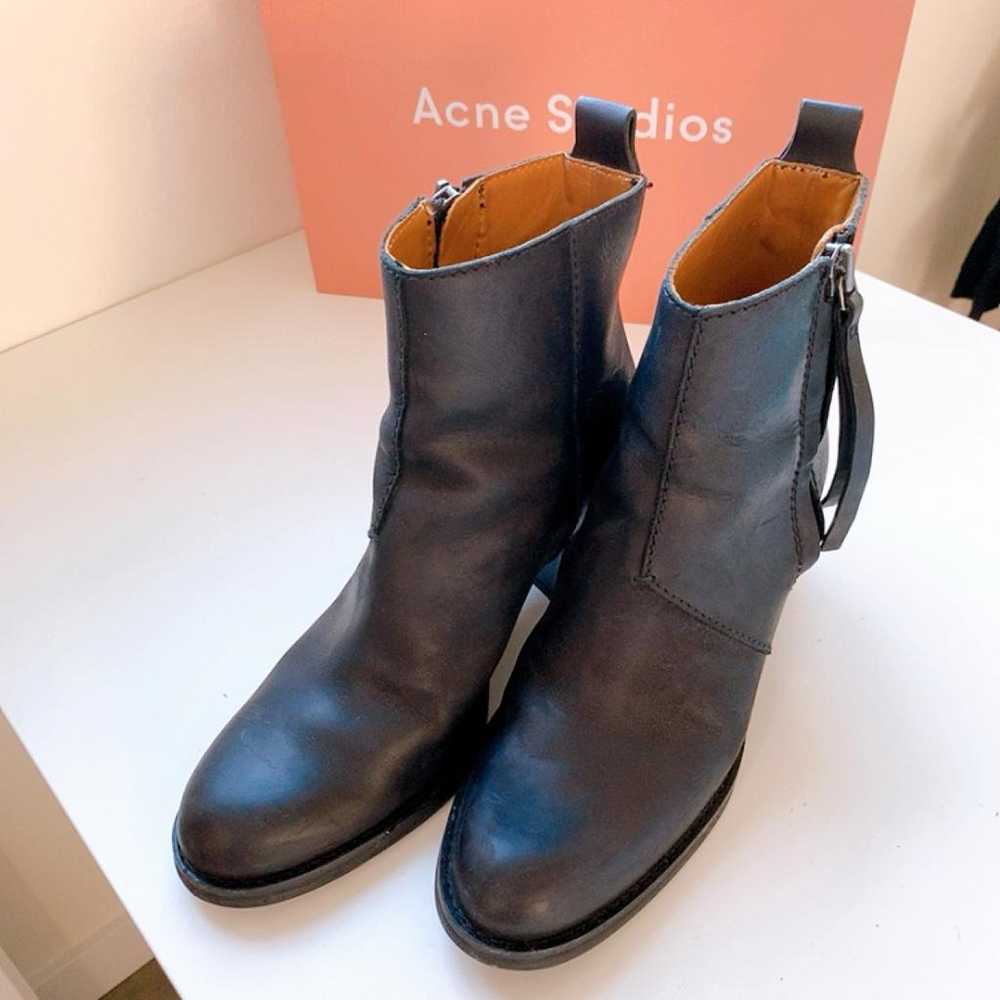 Acne Studios Pistol leather biker boots - image 5