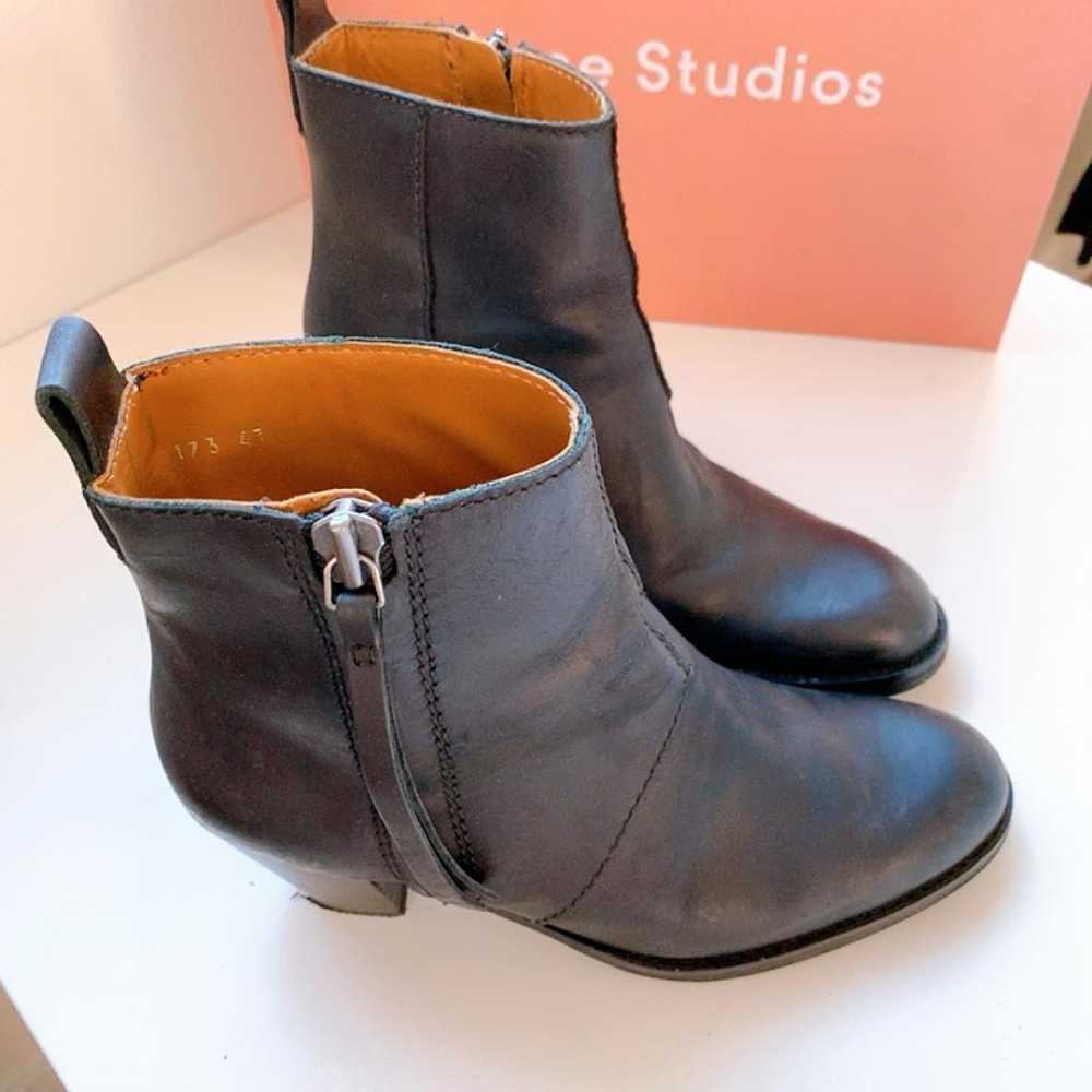 Acne Studios Pistol leather biker boots - image 6