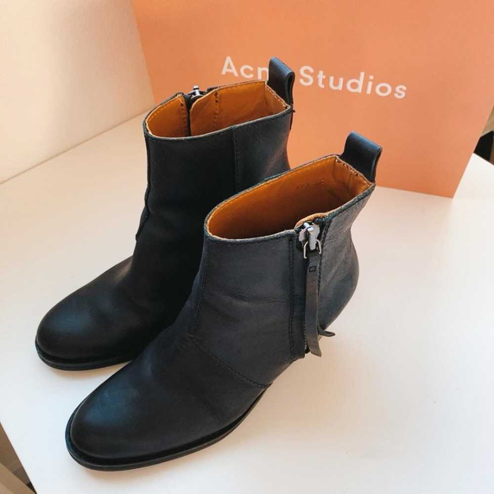 Acne Studios Pistol leather biker boots - image 9