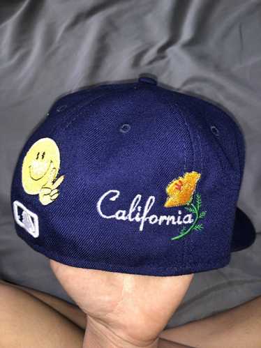San Diego Padres New Era MLB 59FIFTY 5950 Fitted Cap Hat Camel Crown Dark Brown Visor Brown/Yellow Swinging Friar Logo 1978 All-Star Game Side Patch 7