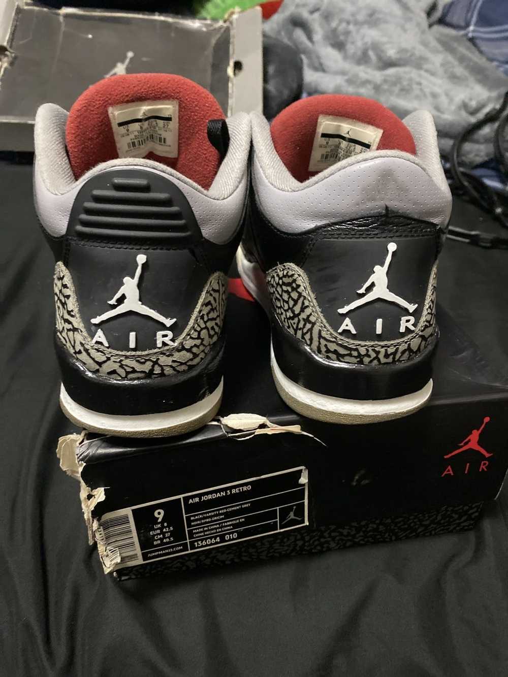 Jordan Brand × Nike Air Jordan 3 black cement - image 3