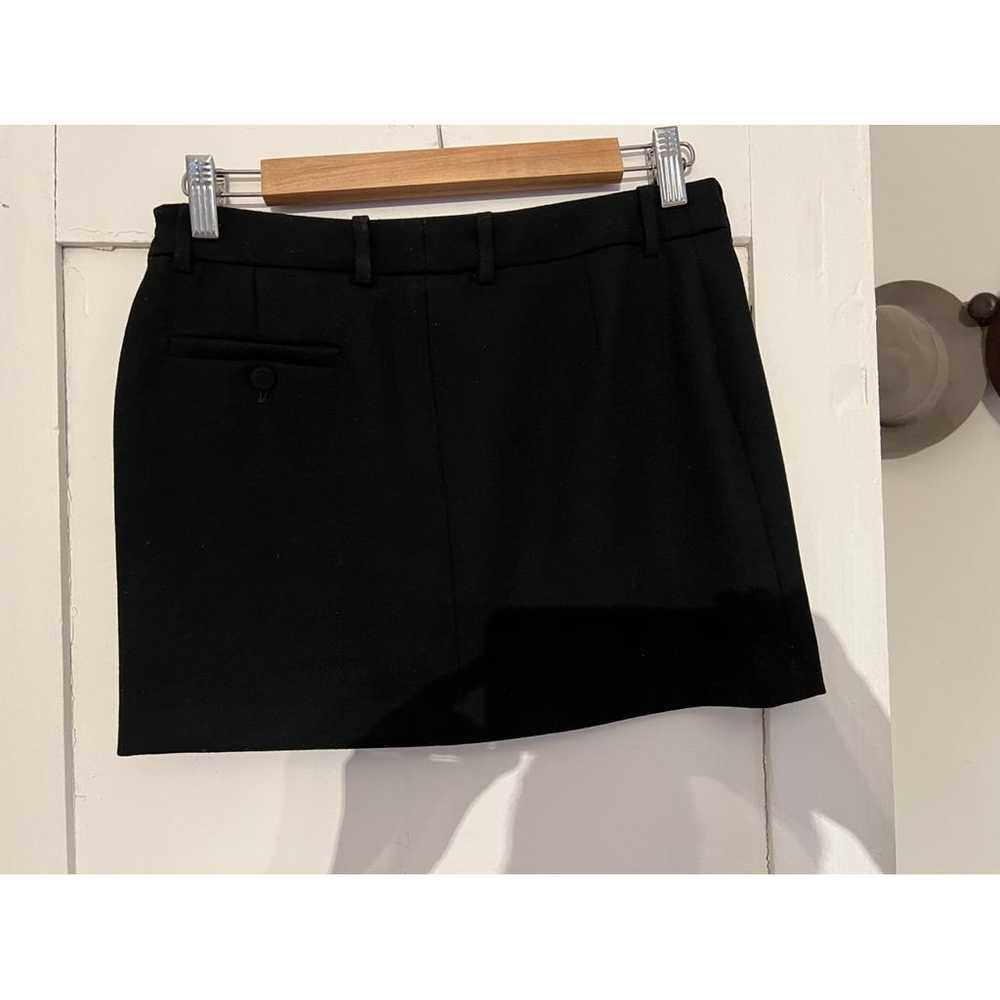 Saint Laurent Wool mini skirt - image 2