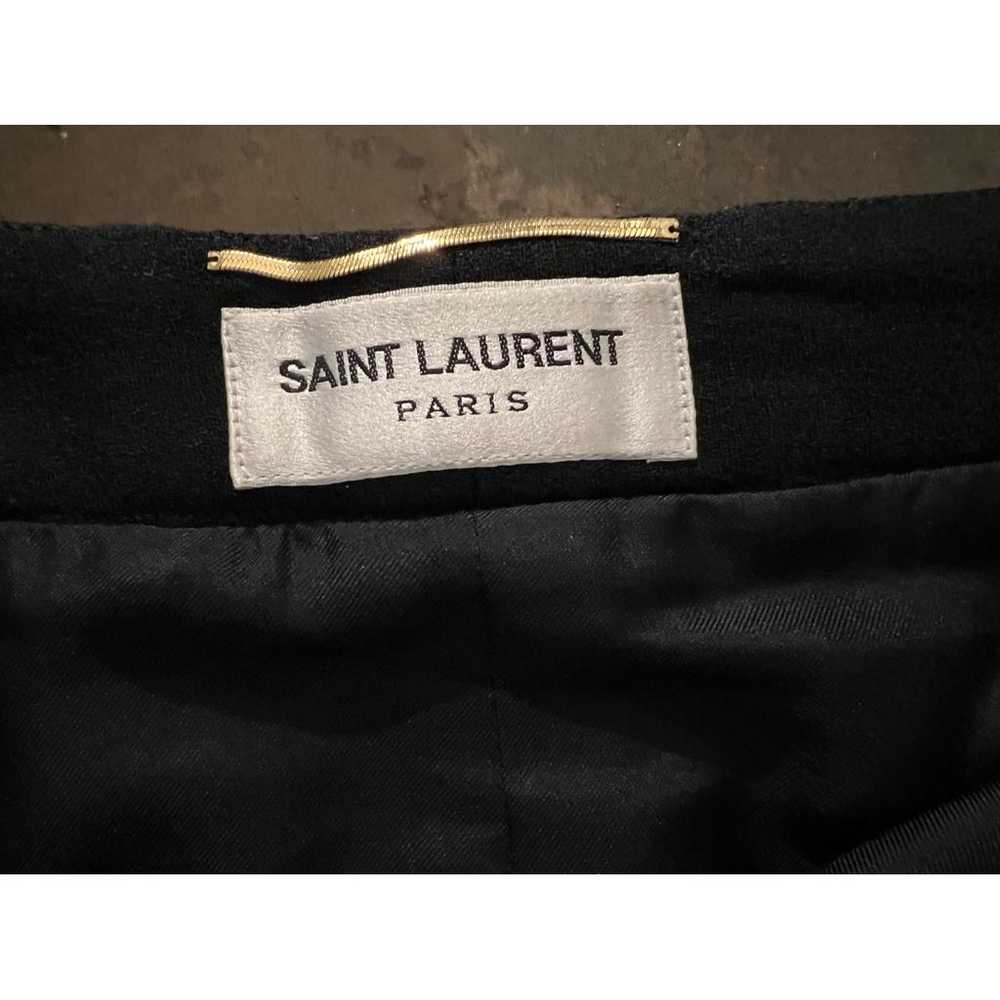 Saint Laurent Wool mini skirt - image 4