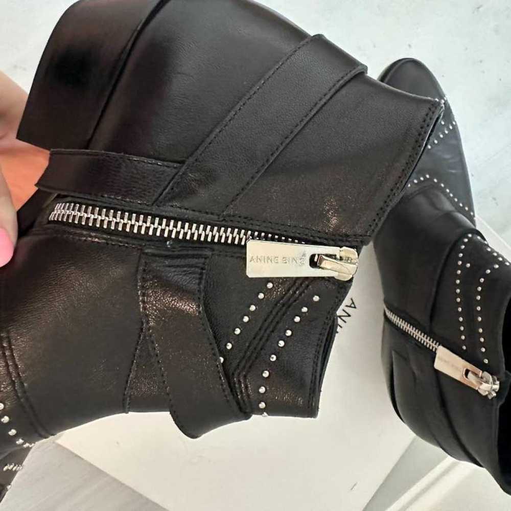 Anine Bing Leather biker boots - image 6