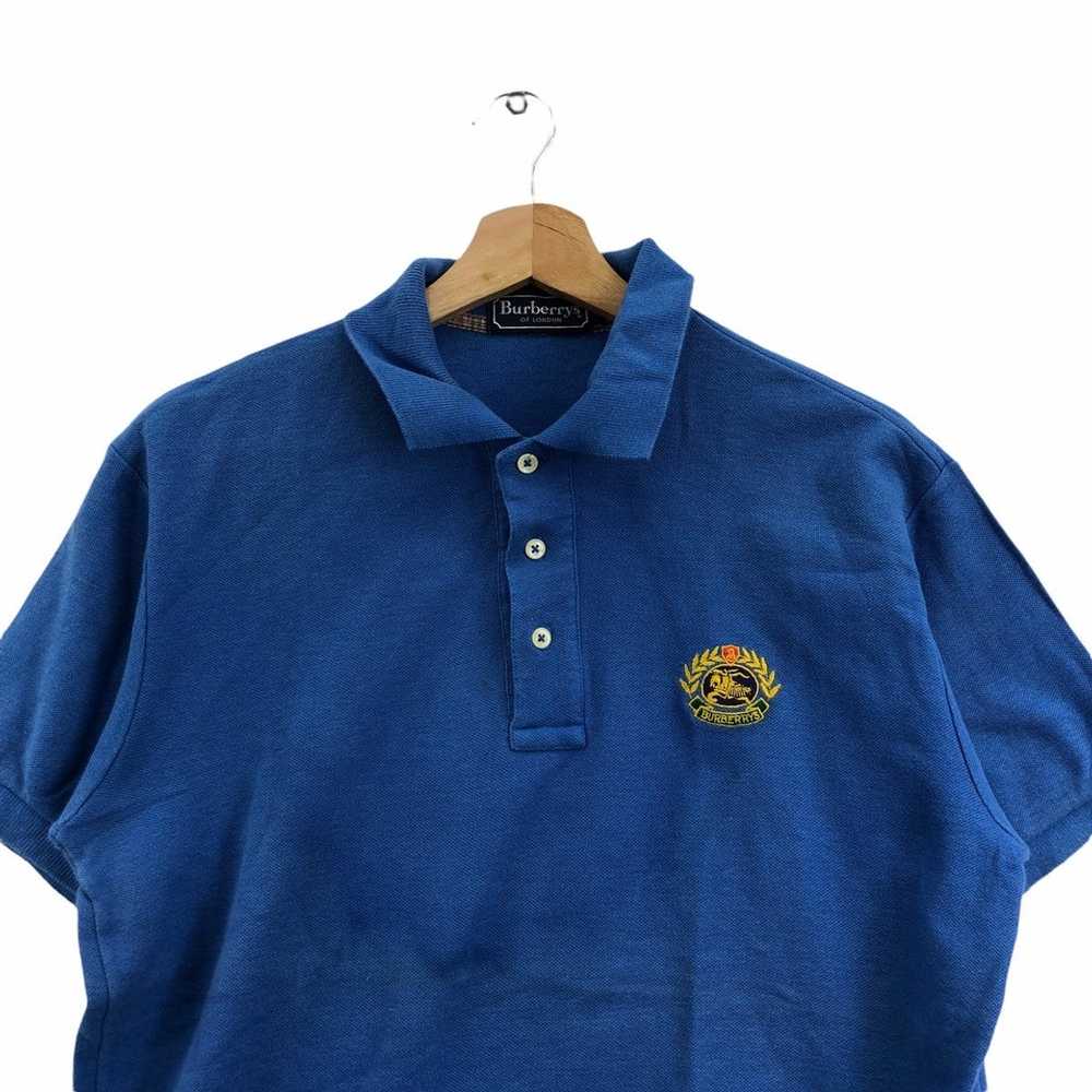 Burberry Vtg 90’ BURBERRY LONDON CREST Logo Polo … - image 3