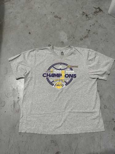 Adidas Los Angeles LA Lakers 2009 NBA Champions T-Shirt 3XL Locker Room  Edition
