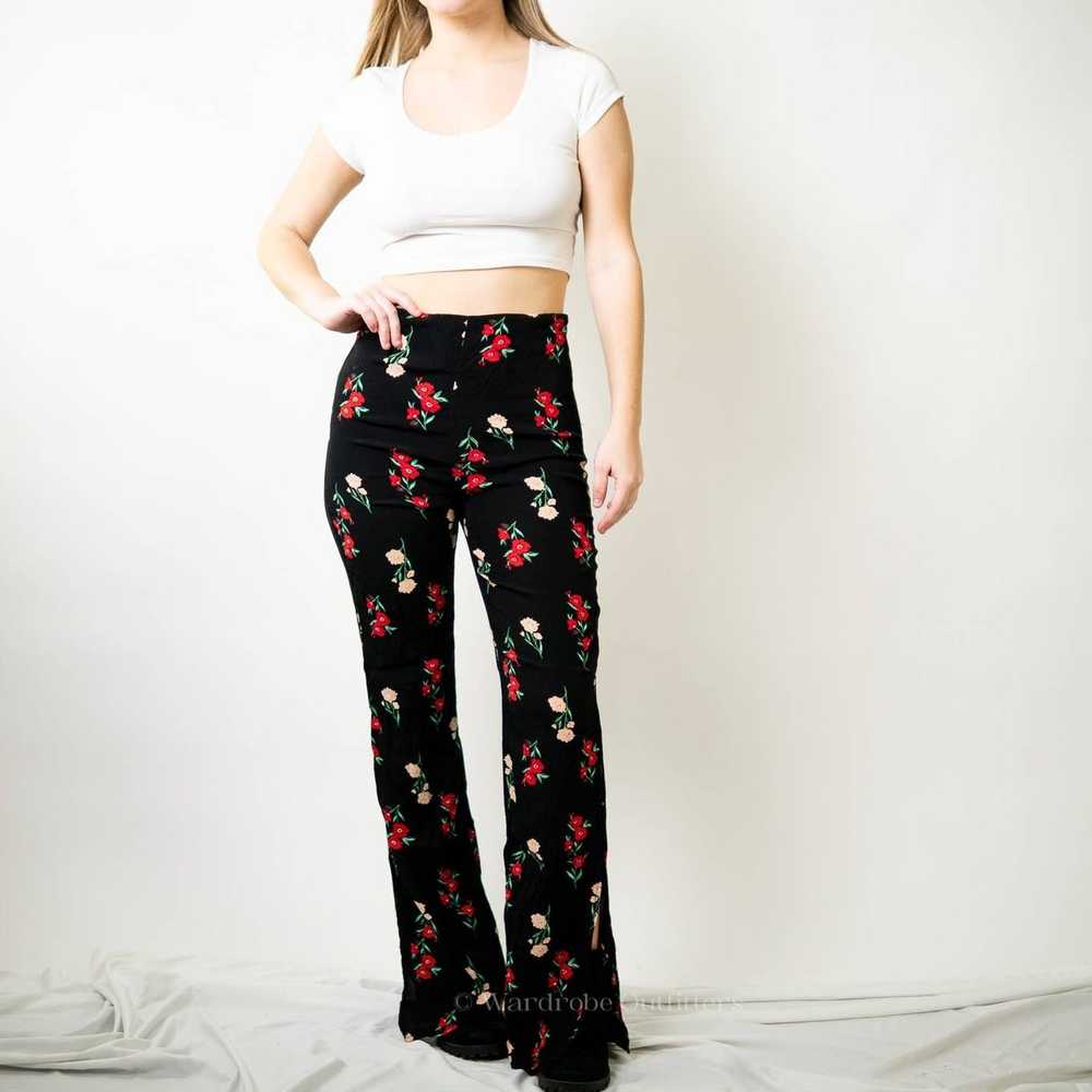 Forever 21 F21 Floral Wide Leg Pants - S - image 5