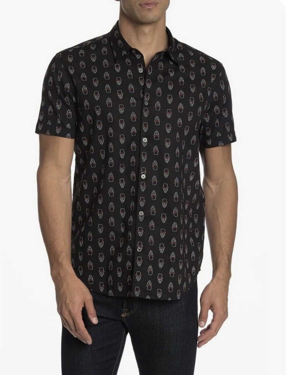 John Varvatos Summer Short Sleeve Button Up Fashi… - image 4