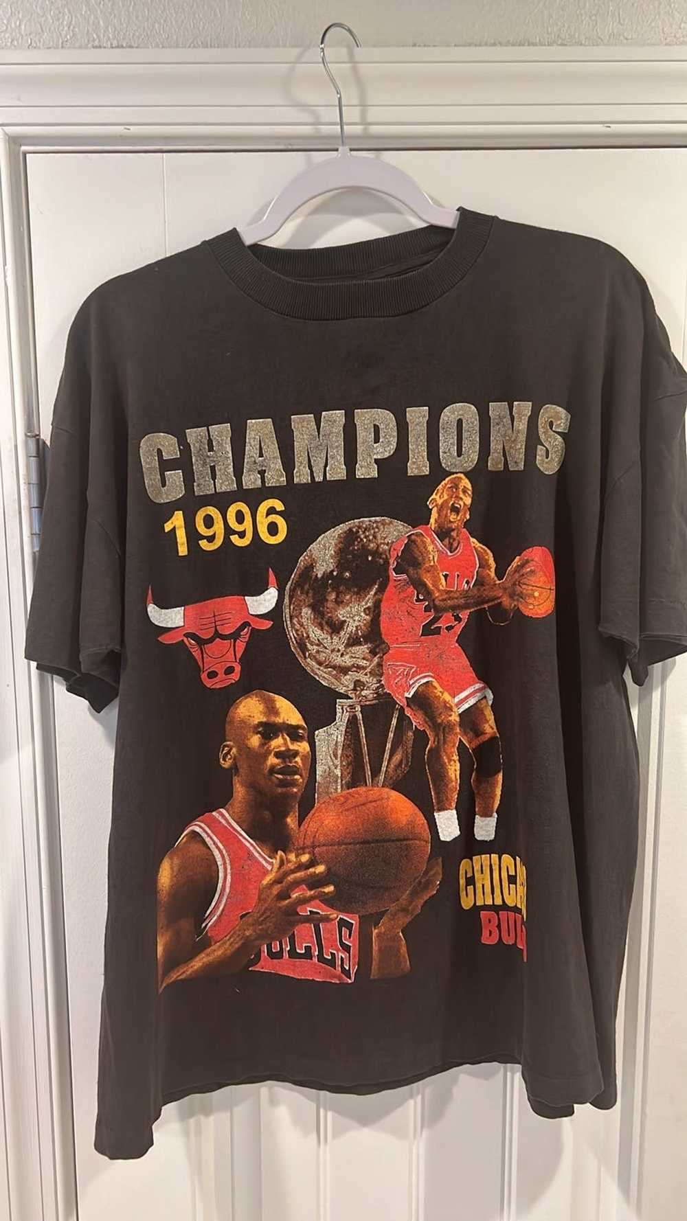 Chicago Bulls Nike pullover warmup jersey shirt 1998 World Champions NBA  basketball Michael Jordan - adult XL