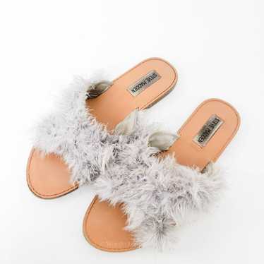 Steve Madden Karoo Suede Feather Mules