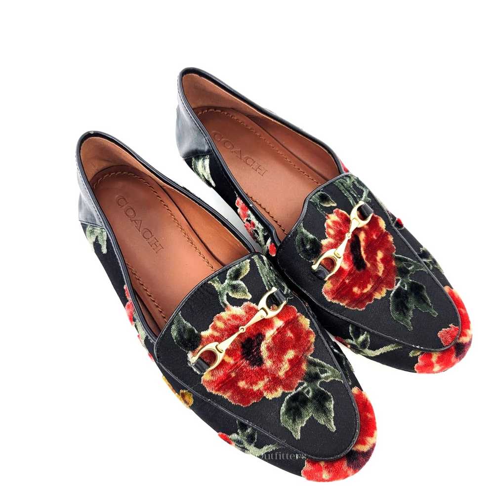 Coach Coach Haley Floral Jacquard Slip On Loafers - 7… - Gem