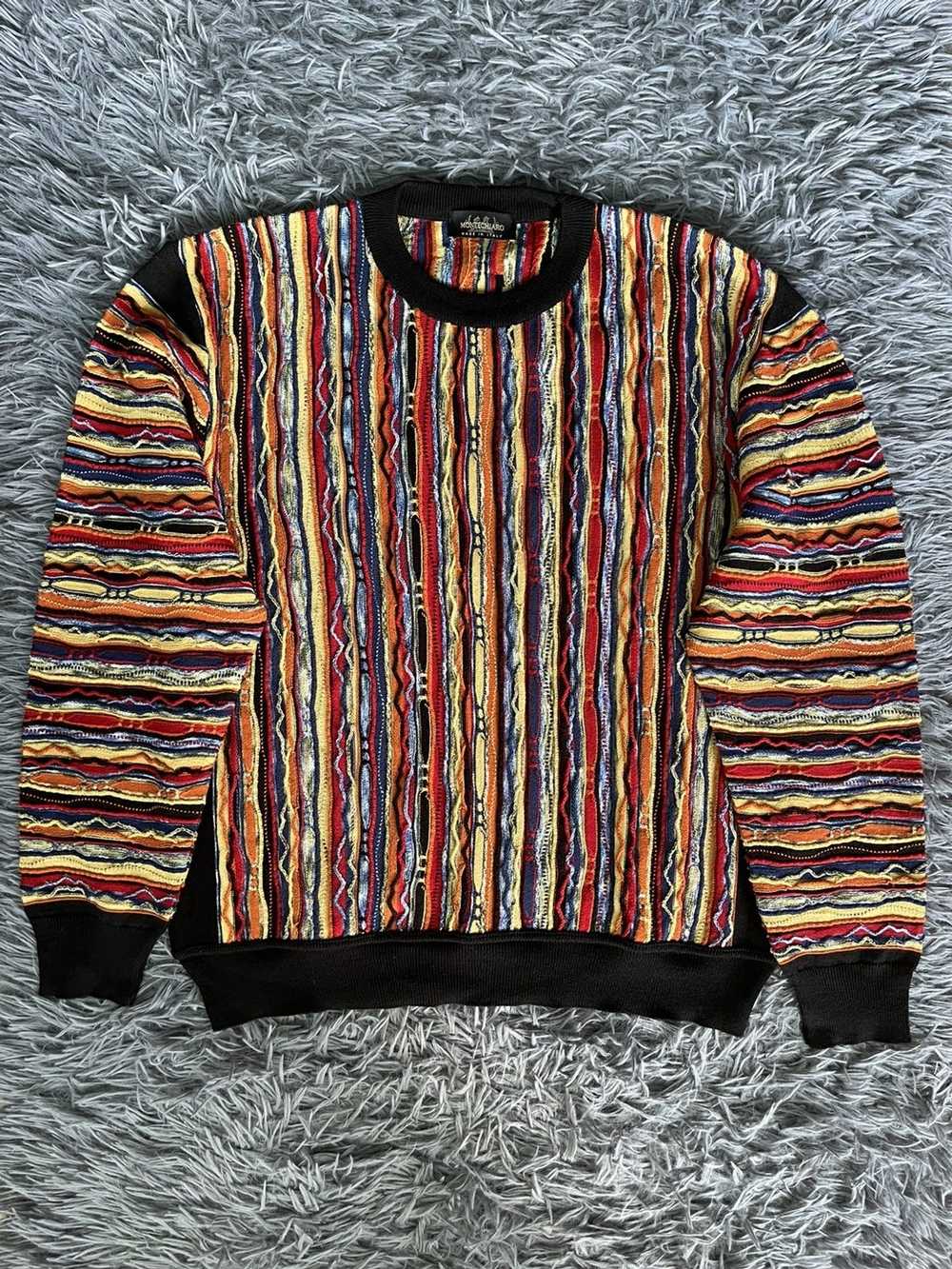 Coloured Cable Knit Sweater × Coogi × Montechiaro… - image 1