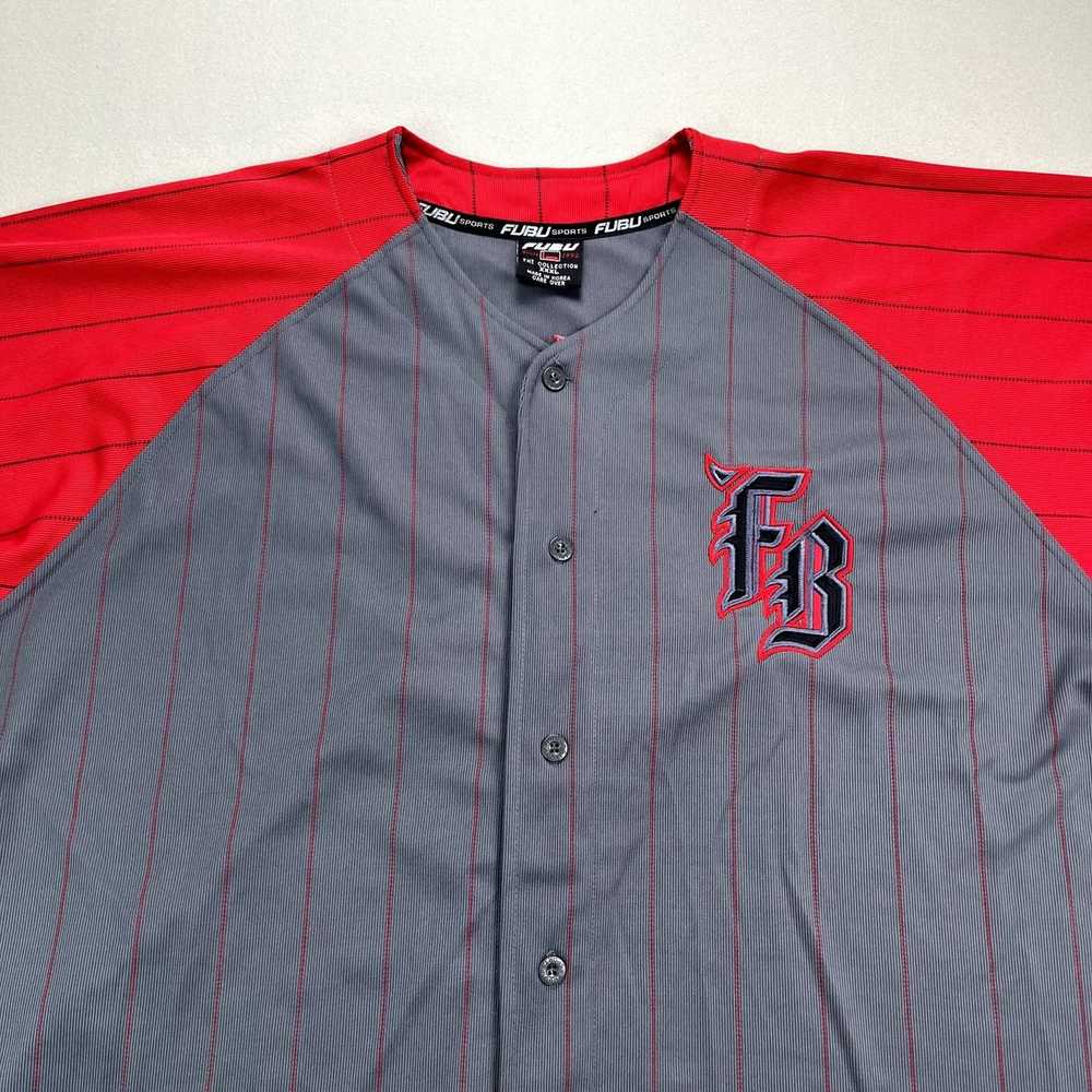 Fubu × Vintage Vintage FUBU Baseball Jersey 3XL G… - image 2