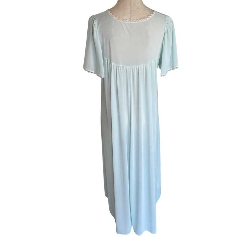 Other Vintage Long Nightgown Size Medium Green An… - image 3