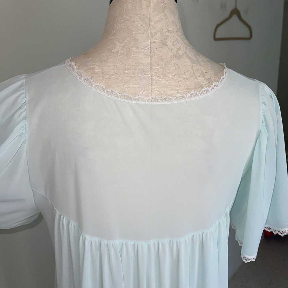 Other Vintage Long Nightgown Size Medium Green An… - image 9