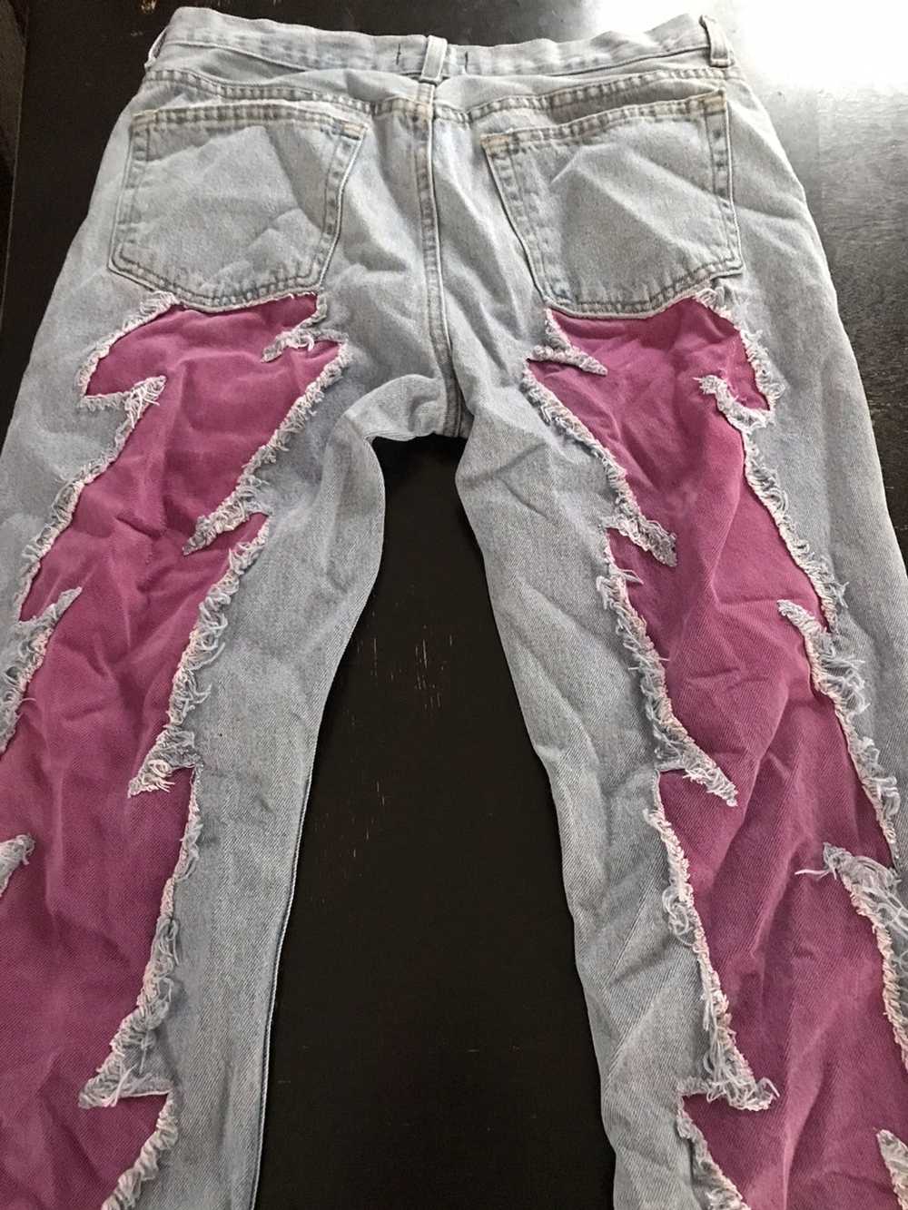 Streetwear Introvert Studios Pink Lightning Denim - image 1