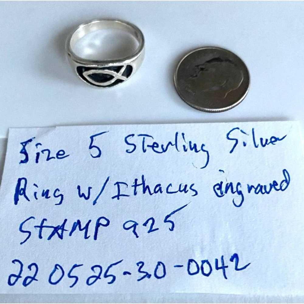 032c HK# Lovely Sterling 925 Silver Ithacus Fish … - image 6