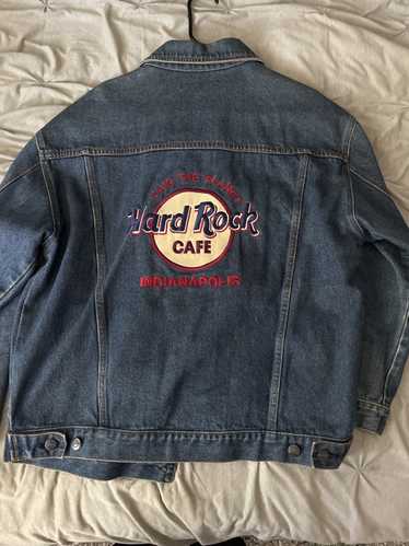 Vintage 90's Hard Rock Cafe Las Vegas Denim Jean Jacket 