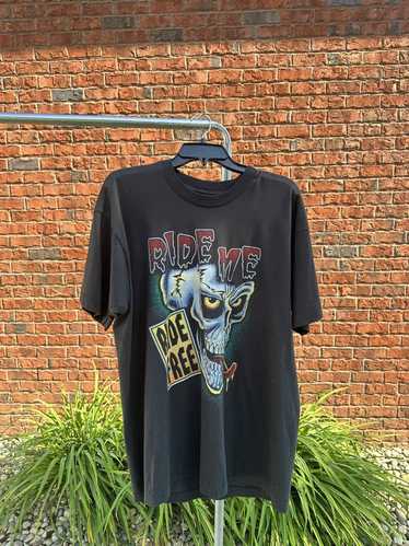 Other Vintage skull “ride me, free ride” tee