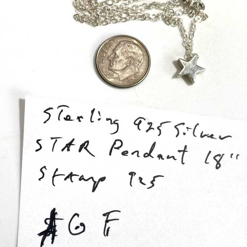 Julius AGF# Sterling Silver Star Pendant - image 6