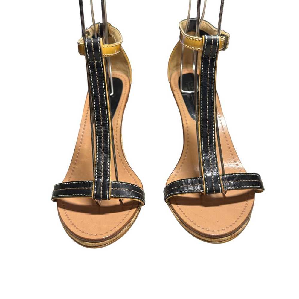 Coach Coach T-Strap Black Leather Cone Heels - image 10