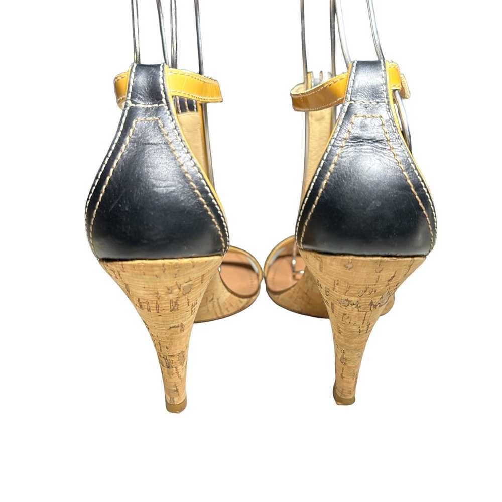 Coach Coach T-Strap Black Leather Cone Heels - image 4