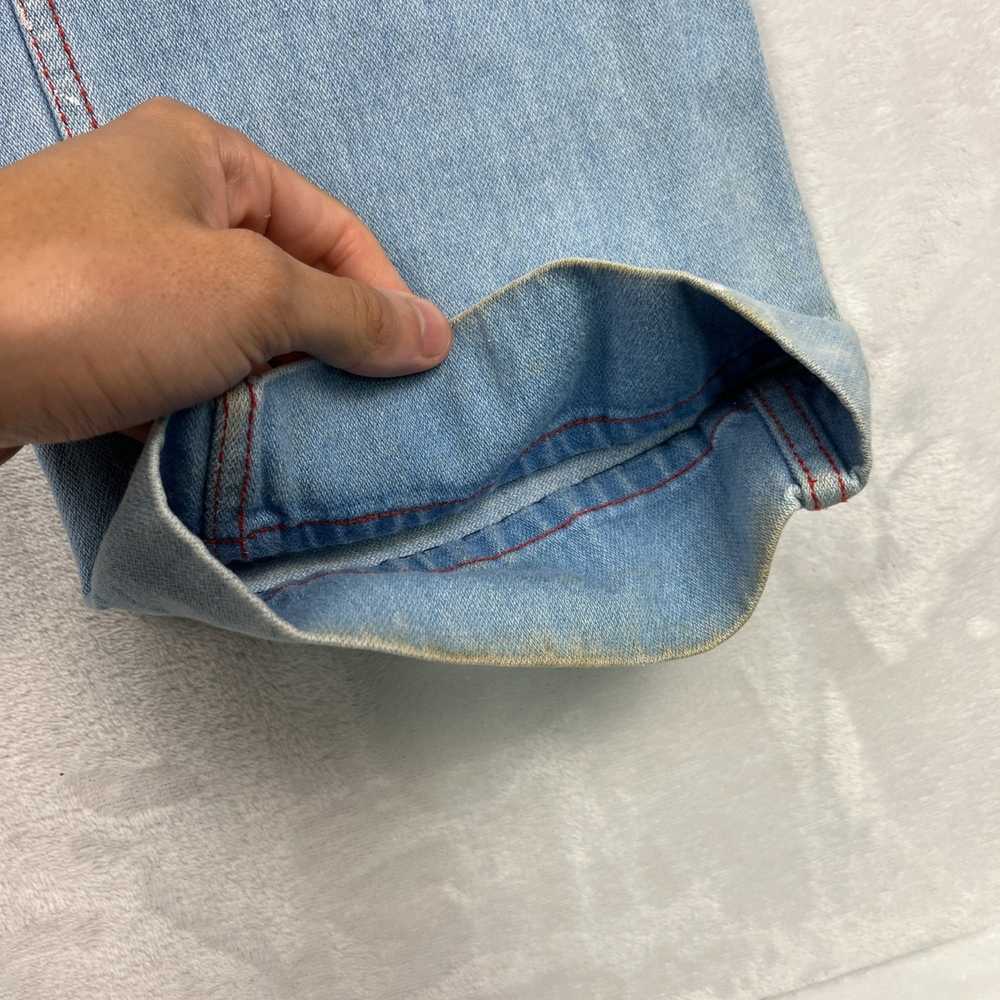 Vintage 70s Boot Cut Bareback Jeans Denim 28x29 H… - image 4