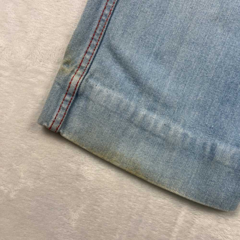 Vintage 70s Boot Cut Bareback Jeans Denim 28x29 H… - image 7