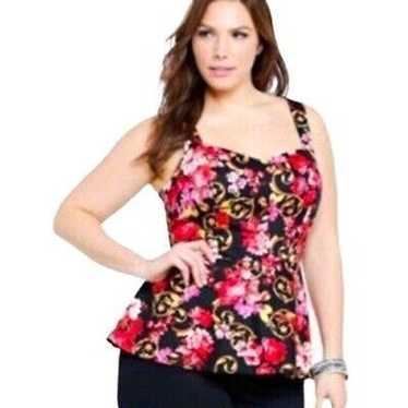 Floral sleeveless open tank - Gem