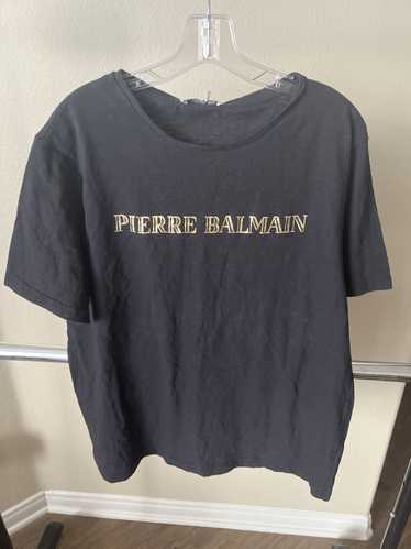 Pierre Balmain Black Gold Foil Logo Tee