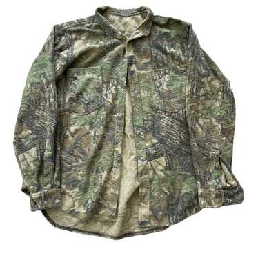 Realtree × Vintage 90s Fleece Real Tree Camo Butt… - image 1