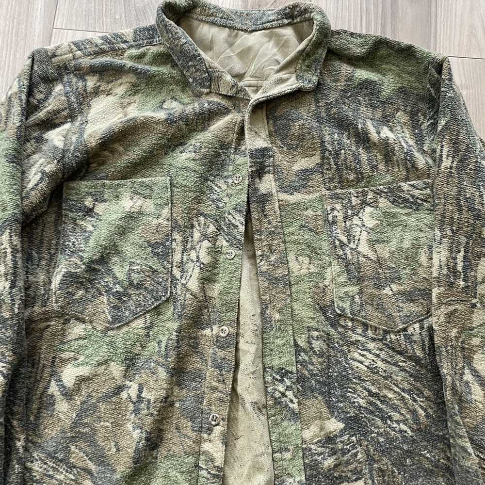 Realtree × Vintage 90s Fleece Real Tree Camo Butt… - image 4