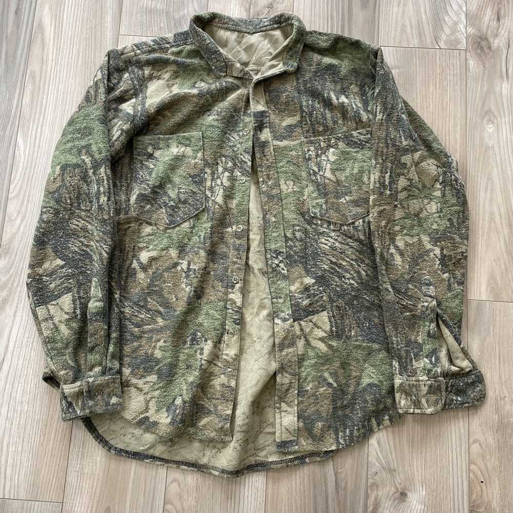 Realtree × Vintage 90s Fleece Real Tree Camo Butt… - image 5