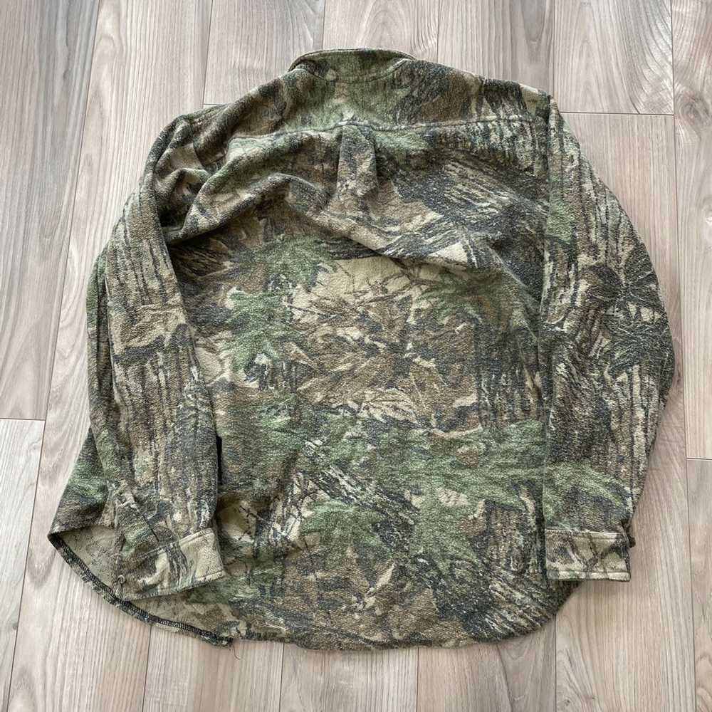 Realtree × Vintage 90s Fleece Real Tree Camo Butt… - image 6