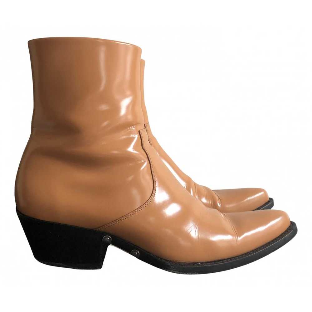 Calvin Klein 205W39Nyc Patent leather boots - image 1