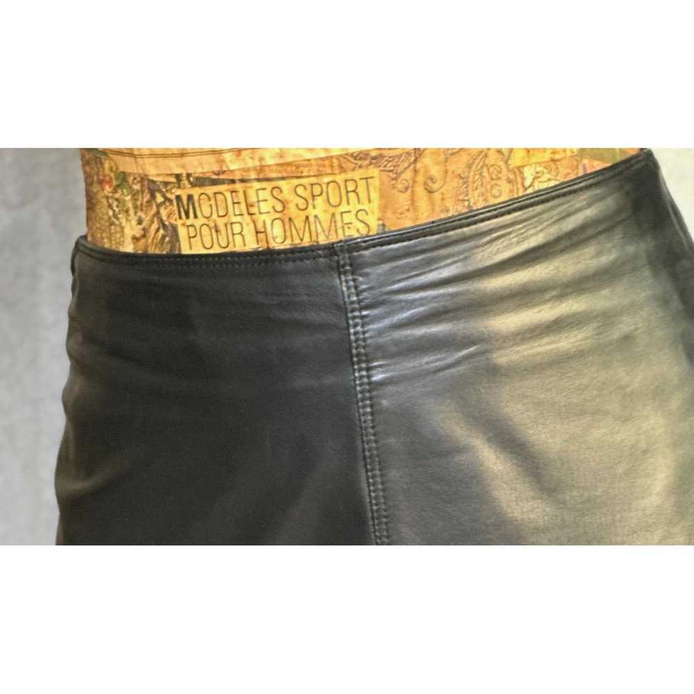 Gianni Versace Leather mid-length skirt - image 2