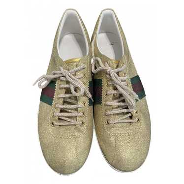 Gucci Glitter lace ups - image 1